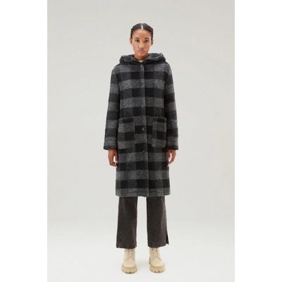 Woolrich Hooded Long Gentry Coat černá