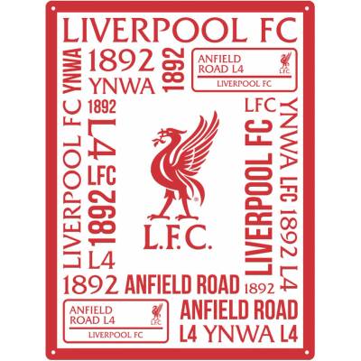 Fan-shop Plechová cedule LIVERPOOL FC Montage