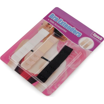 Prodloužení obvodu podprsenky - jednořadé, dvouřadé, sada 3 ks, malé, 1 (20 mm) mix