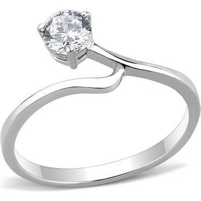 Šperky4U ocelový prsten se zirkonem AL 0033