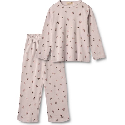 WHEAT Детско ежедневно термо бельо WHEAT Kid's Picoting Mila Pyjamas - Soft Lilac Flowers - размер 98 (EU) (714-1444-0112)