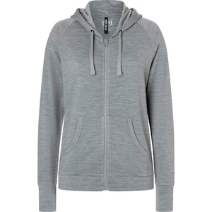 super. natural Дамско вълнено яке super. natural Women's Everyday Zip Hoodie - Cashmere Grey Melange (105-5045-0614)