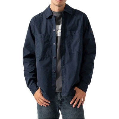 HUGO BOSS Риза с дълъг ръкав Boss Men's Locky M Long Sleeve Oxford Shirt - Dark Blue