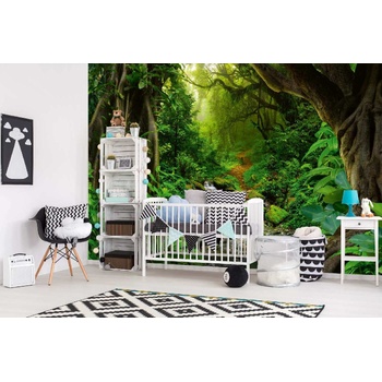 DIMEX ART s. r. o Самозалепваща се флизелинова фототапета река в тропиците 375 x 250 см