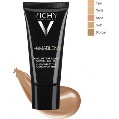 Vichy Коригиращ фон дьо тен флуид с тройно действие: 16 ч , Vichy Dermablend Fluid Corrective Foundation 16HR SPF35 - No25 - Nude (30ml)