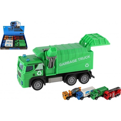 Teddies auto nákladní plast 15cm na zpětné natažení 4 druhy