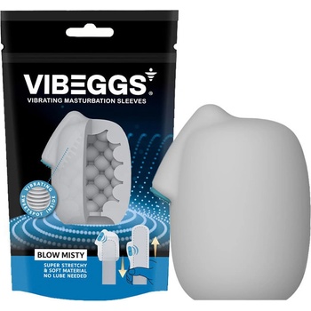 VIBEGGS Blow Misty Vibrating Masturbation Sleeve White