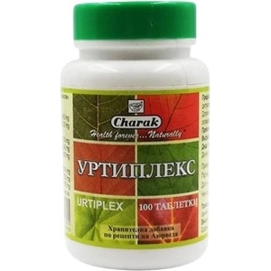 Charak Pharma Уртиплекс При сенна хрема и уртикария, 100 таблетки, Charak Pharma