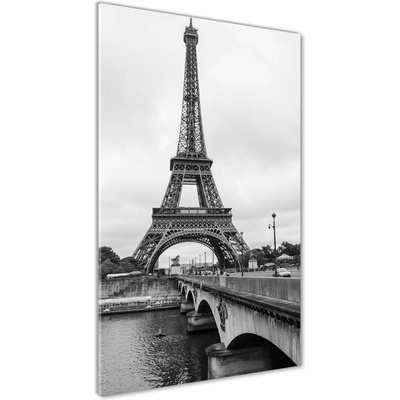 Vertikálny foto obraz sklo tvrdené Eiffelová veža Paríž 50x100 cm