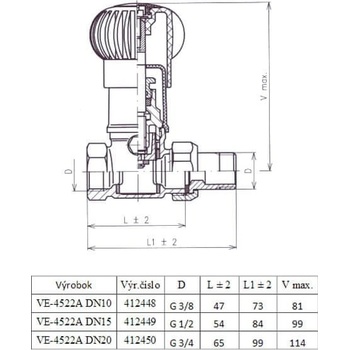 Slovarm VE-4522A 3/4˝ 412450