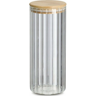 Zeller Sklenice s bambusovým víkem GROOVES 1100 ml