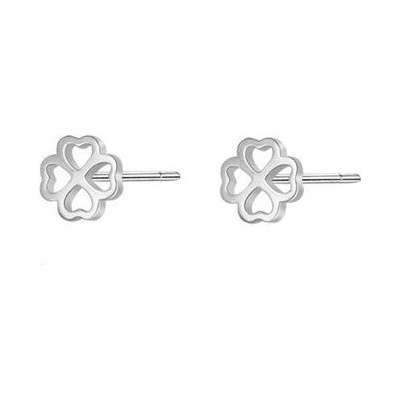 Nubis minimalistické stříbrné čtyřlístky NB-3550