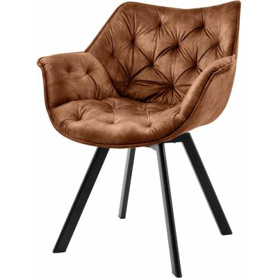 Bighome The Dutch Comfort z Polyesteru Velúrové Hrdzavo Hnedé