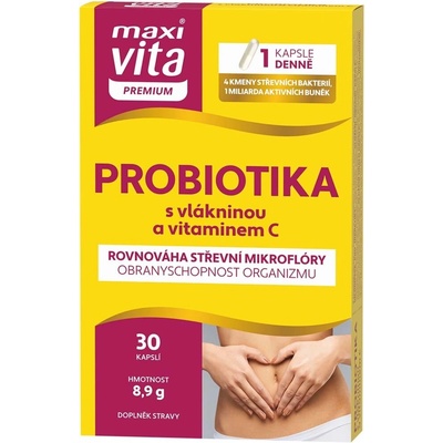 Maxi Vita Premium probiotiká + vitamín C 30 tabliet