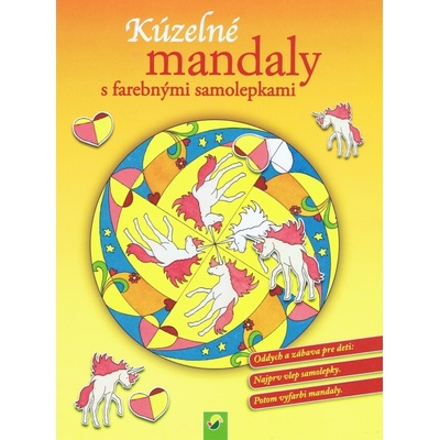 Kúzelné mandaly s farebnými samolepkami modrá