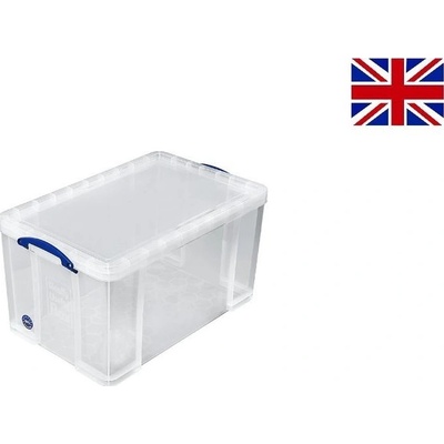 Really Useful box transparentní s víkem 84l
