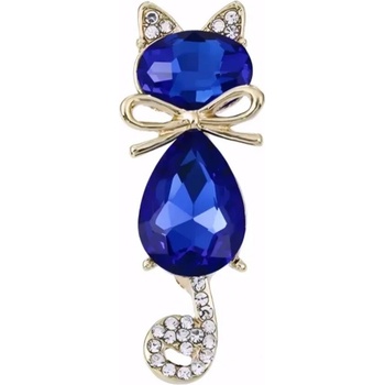 Amparo Miranda Brošňa Mačička AM131 modrá
