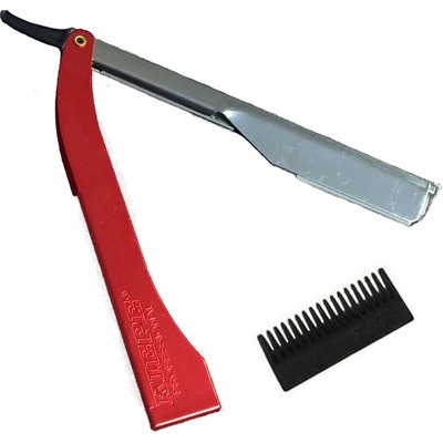 Kiepe Professional Pre Cut RED kadernícka britva s efilačnými nástavcom červená