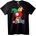 NOONEBRAND Тениска с Арлекинов часовник и кръпки - 4XL, White