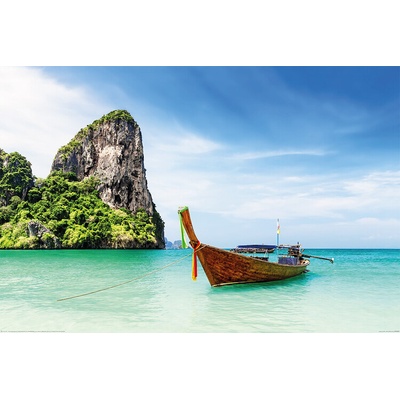 Plagát, Obraz - Thailand - Thai Boat, 120 × 80 cm