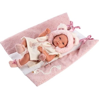 Llorens 63544 NEW BORN HOLČIČKA realistická miminko s celovinylovým tělem 35 cm