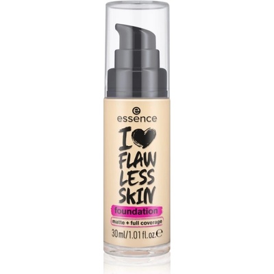 Essence I LOVE FLAWLESS SKIN krycí make-up s matným efektom 20 Medium Porcelain 30 ml