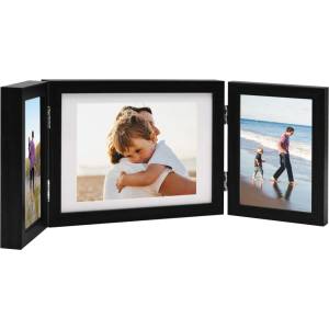 vidaXL Тройна фоторамка колаж черна 22x15 см+2x(10x15 см) (332754)