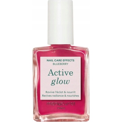 Manucurist Active Glow™ Blueberry, ošetrujúci a posilňujúci lak na nechty, 15 ml