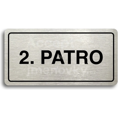ACCEPT Piktogram 2. PATRO - stříbrná tabulka - černý tisk