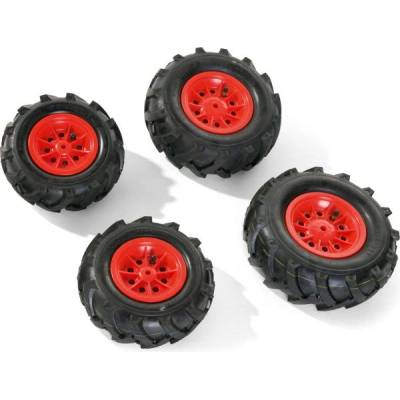 Rolly Toys Надуваеми гуми за трактори Junior, Farmtrac - червени