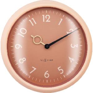 NeXtime Стенен часовник Golden HourWall прасковен (3540PH)