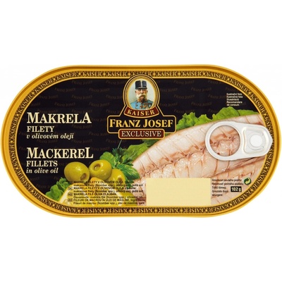 Kaiser Franz Josef Exclusive Makrela filety v olivovém oleji 170 g – Zboží Mobilmania
