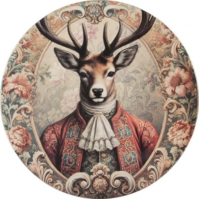 Servírovací talíř s jelenem Collection Aristocrat - Ø 33*1 cm - Clayre & Eef