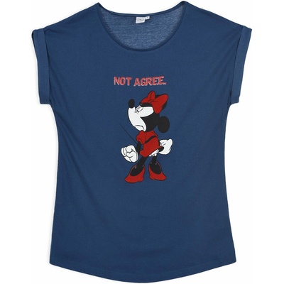 Dámské tričko DISNEY MINNIE NOT AGREE modré – Zbozi.Blesk.cz