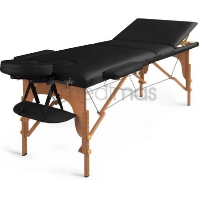 Medimas dřevěné masážní lehátko Prosport 3 černá – Zboží Dáma