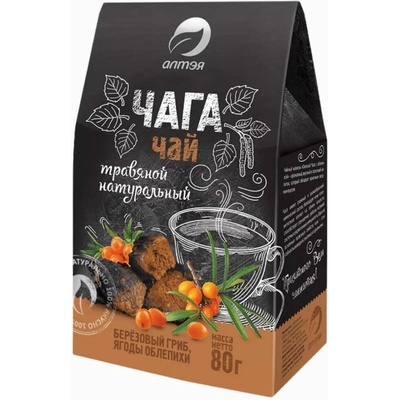 Alteja Čajový nápoj Čaga s rakytníkem 80 g
