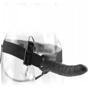 Pipedream Fetish Fantasy Голям вибриращ пенис колан за мъже Hollow 8 черен