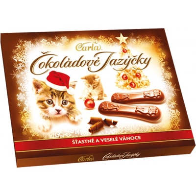 Carla Čokoládové jazýčky Vánoce 100 g