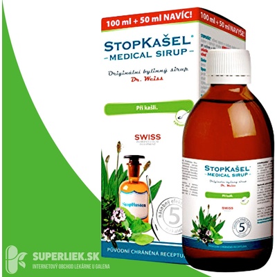 STOPKAŠEĽ Medical sirup Dr. Weiss 300 ml