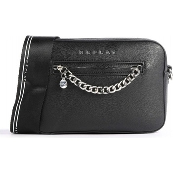 Replay crossbody kabelka se dvěma popruhy černá