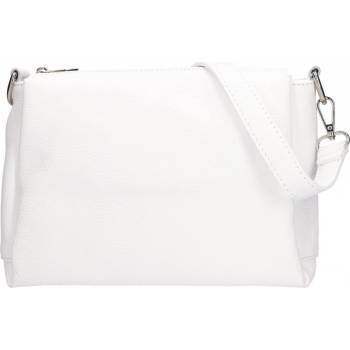 Dámská kožená crossbody kabelka Italia Tamara bílá