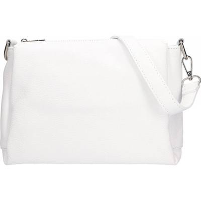 Dámská kožená crossbody kabelka Italia Tamara bílá