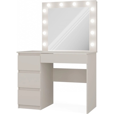 TP Living Toaletní stolek s LED osvětlením Marina Mijas kašmír levý