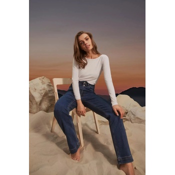 Moodo Тъмносини широки дънки с двойно закопчаване Moodo Moodo | Bezhov | ЖЕНИ | XS