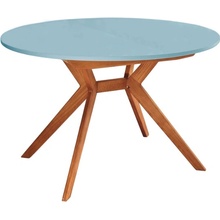 RAGABA Biju Round Oak 120-170 cm nebeská modrá