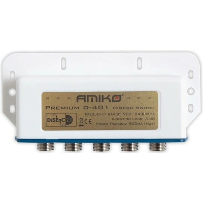 DiSEqC prepínač AMIKO 4/1 Premium outdoor