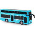 Rappa Детска играчка Rappa - Двуетажен автобус, 19 cm, син (217621)
