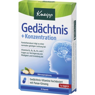 Kneipp Pamět + Koncentrace 30 kapsúl