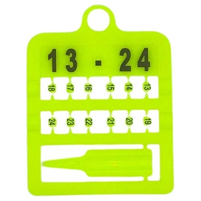 E-Z Split Ring Kroužky číselné, 3 mm/ žluté 13-24