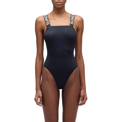 SUNDEK Бански костюм Sundek Marylin logo elastic one-piece swimsuit - Black (Black)
